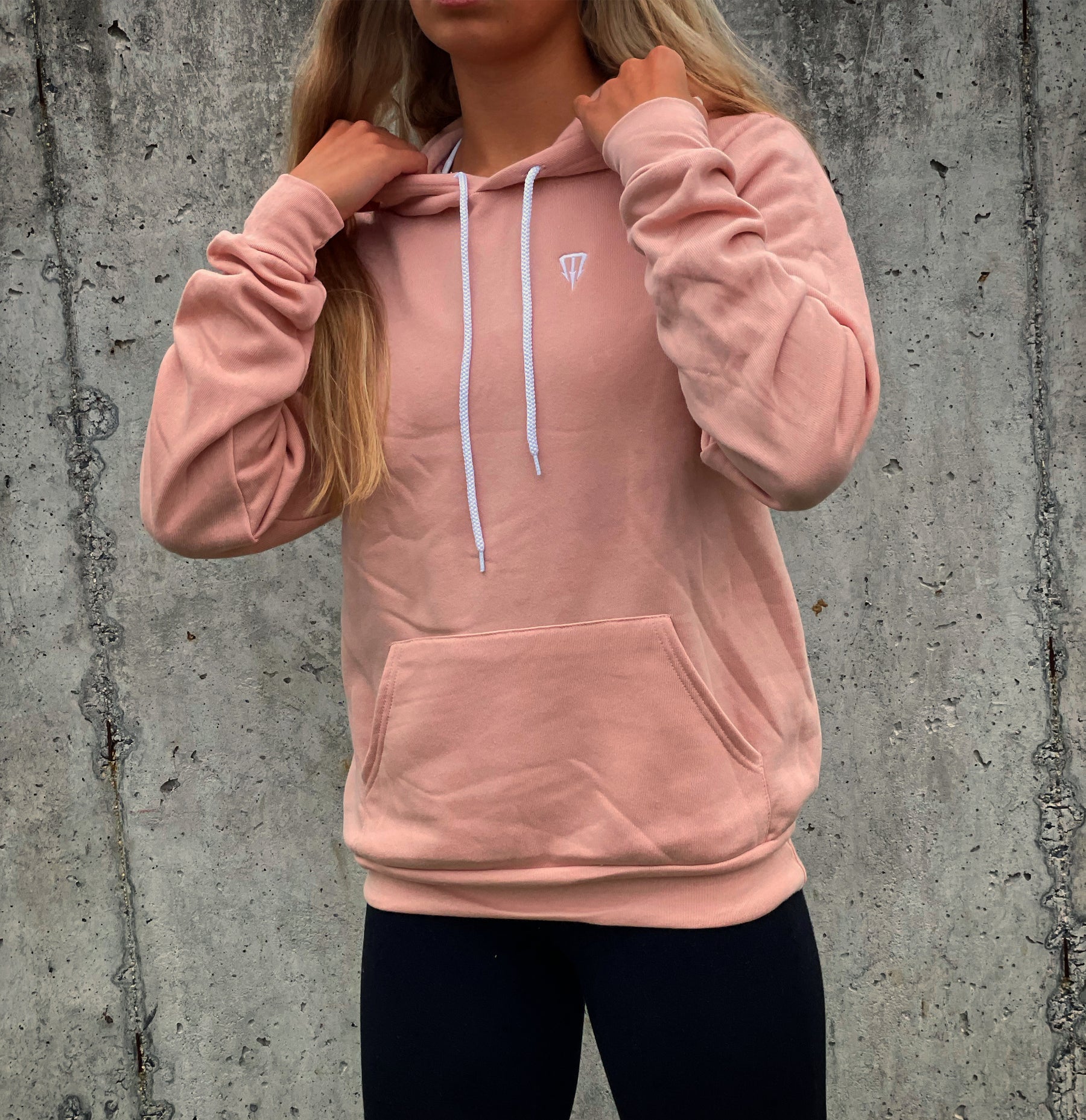 UNISEX TRIDENT EMBROIDERED SALMON HOODIE: The Only Hoodie for the Beach - Oarsmen Harpoon 